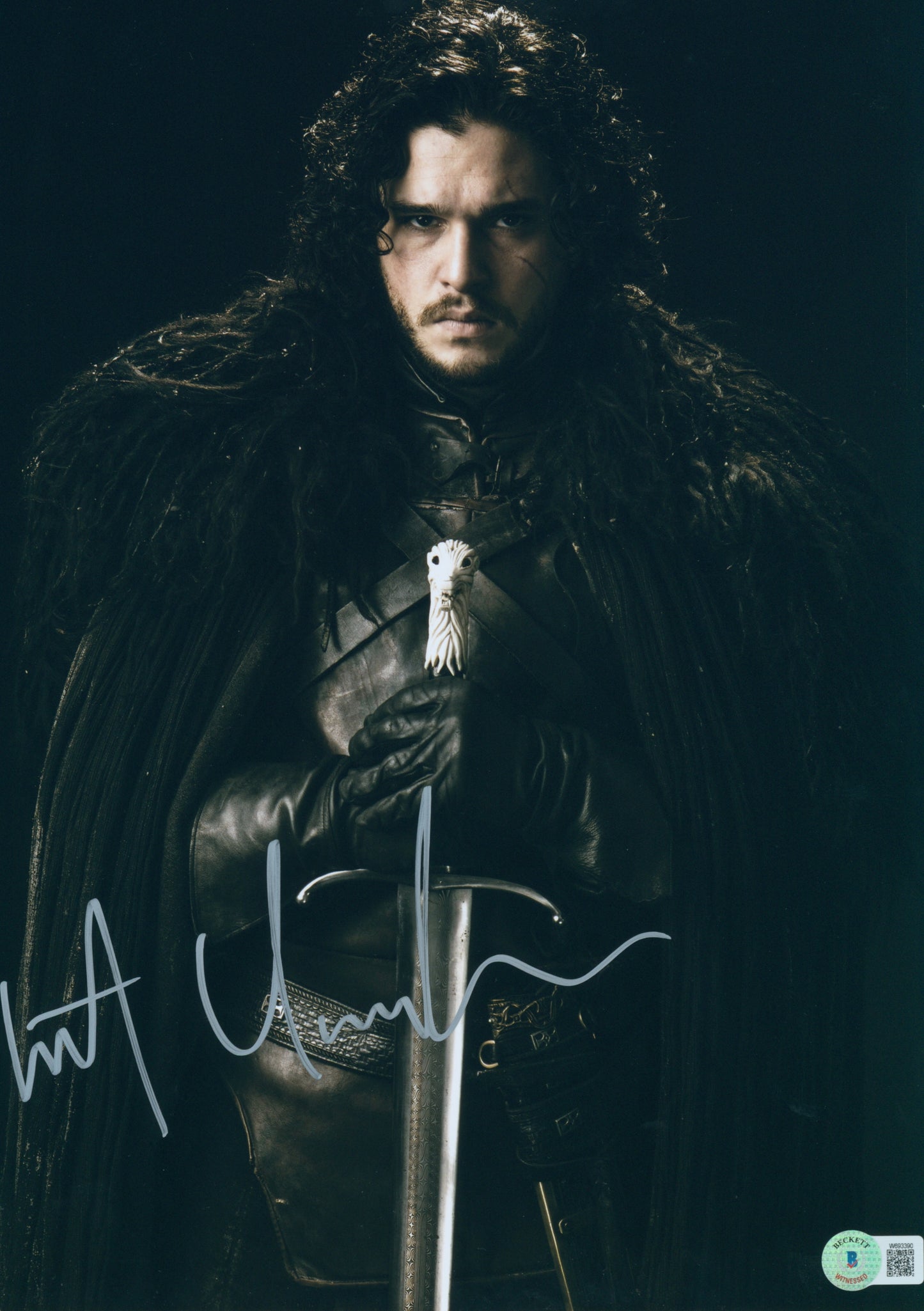 Kit Harington Signed Game of Thrones 11x14 Photo
