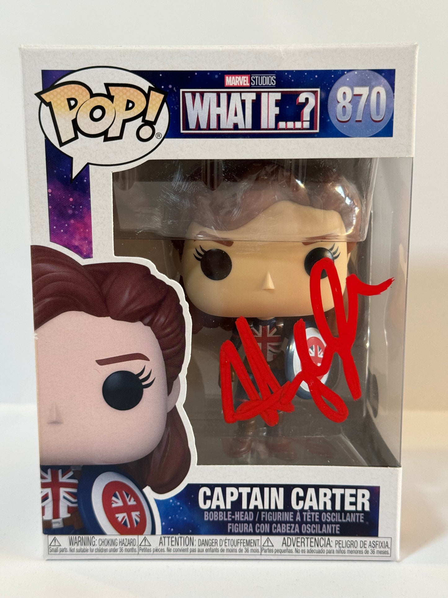 Hayley Atwell Signed What If? Captain Carter Funko Pop! #870