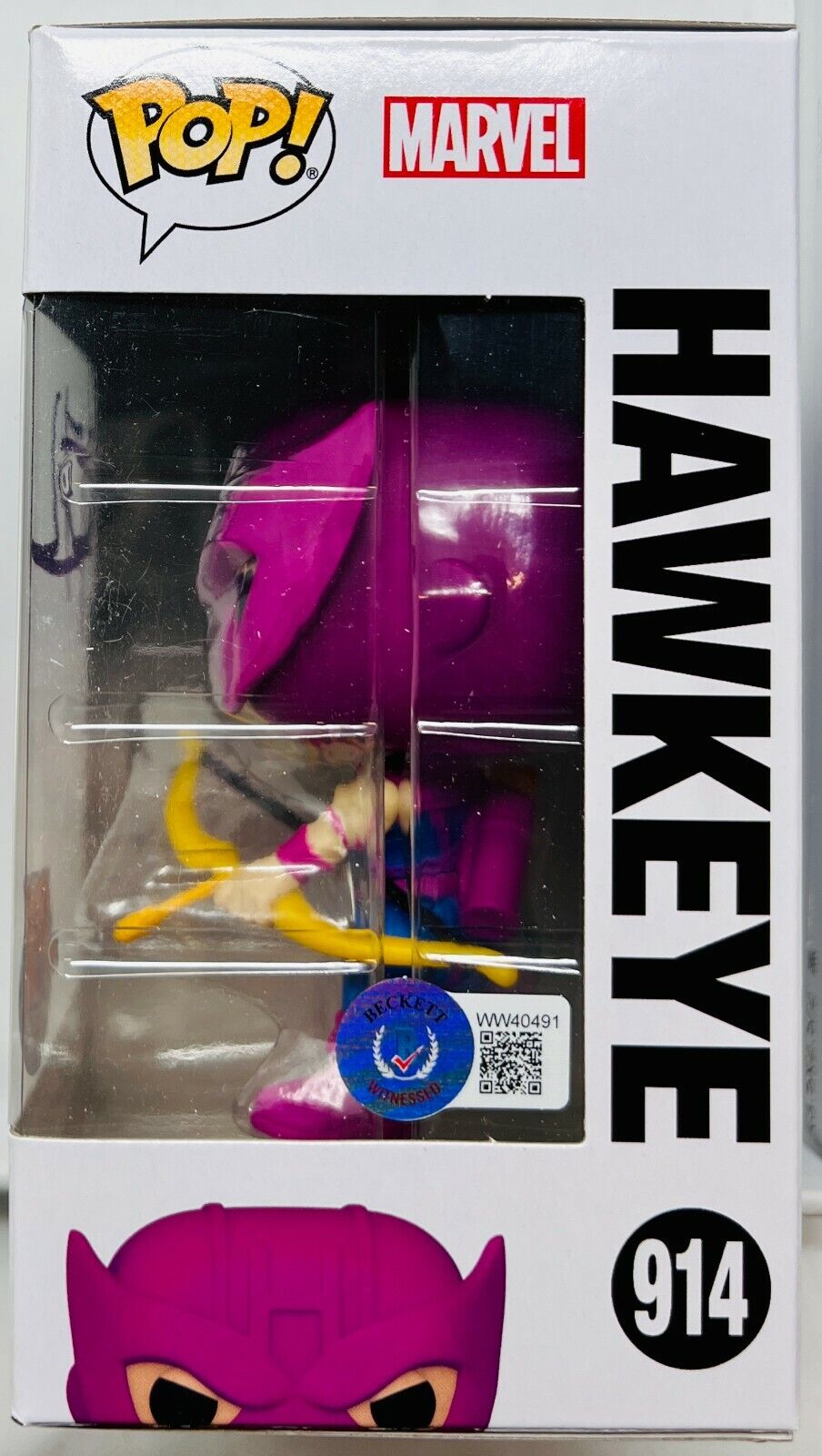 Jeremy Renner Signed Hawkeye Funko Pop! #914