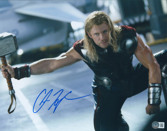 Chris Hemsworth Signed Thor 11x14 Photo