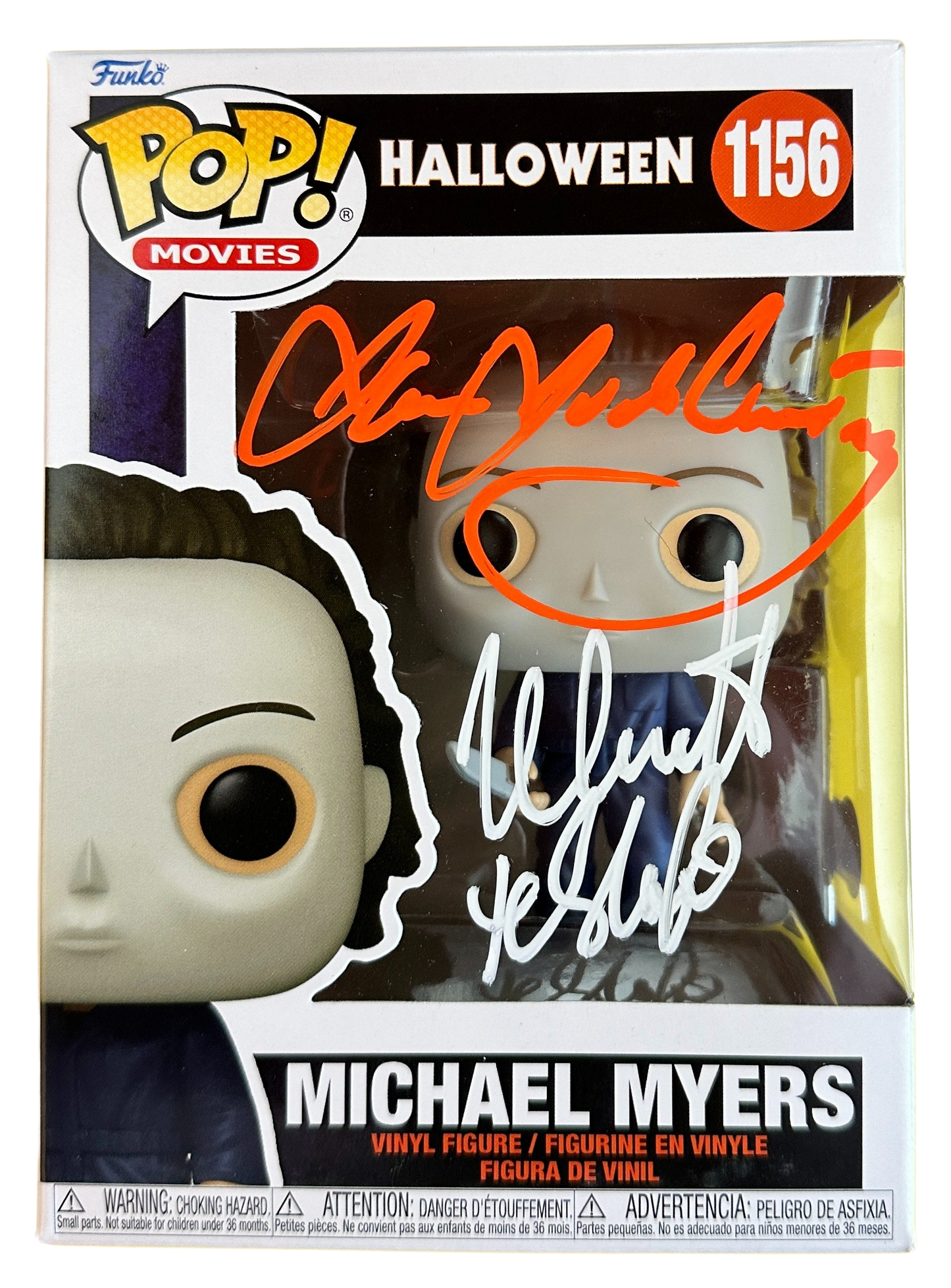 James Jude Courtney and Nick Castle Signed Michael Myers Funko POP