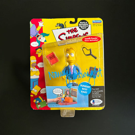 Nancy Cartwright Autographed Bart Simpson Sunday Best Figure (BAS COA)