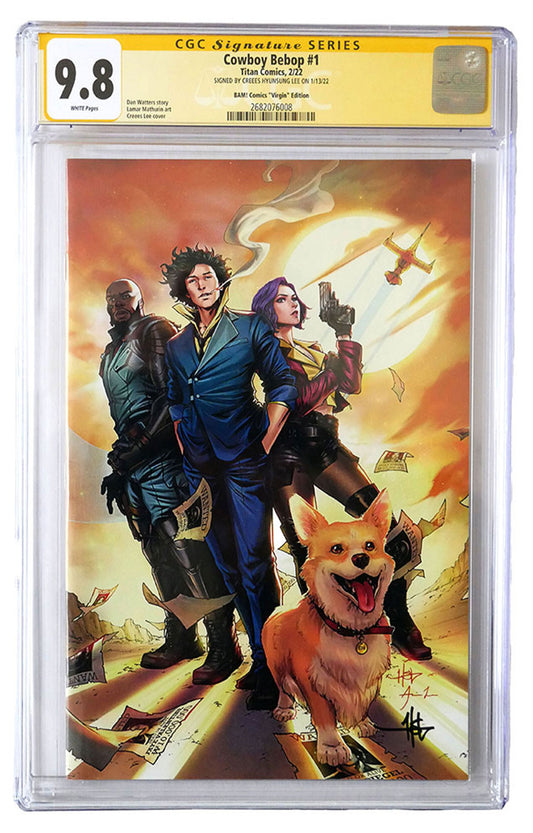 Cowboy Bebop #1 VIRGIN COVER Signed by Crees Hyunsung Lee CGC 9.8