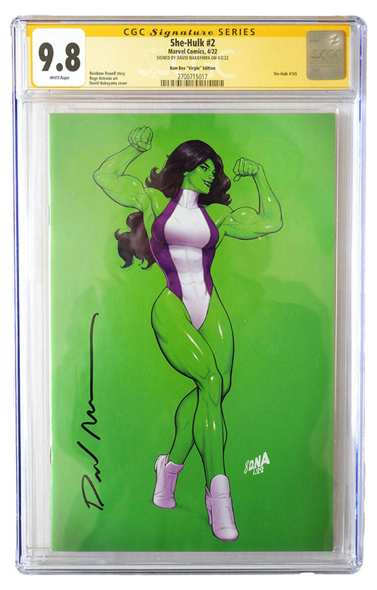 She-Hulk #2 Signed by David Nakayama CGC 9.8