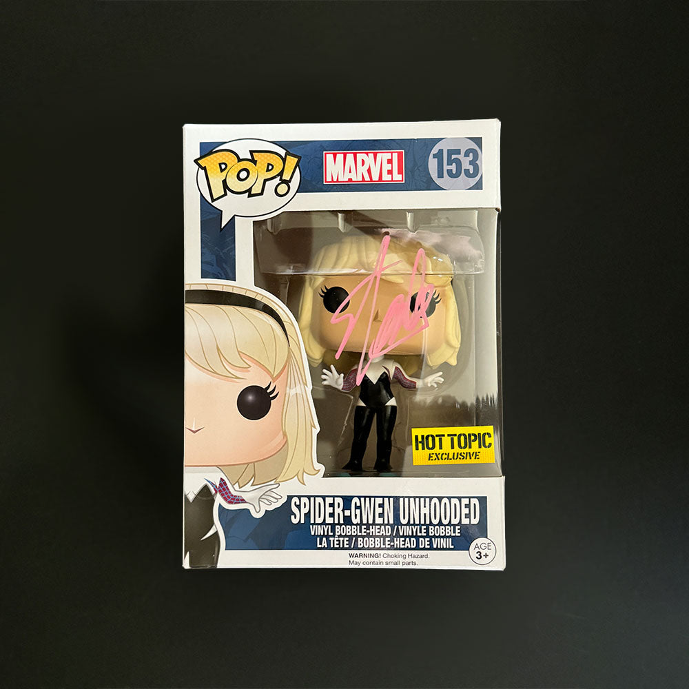 Stan Lee Autographed Spider-Gwen Unhooded Hot Topic Exclusive Funko POP (LEE HOLO)